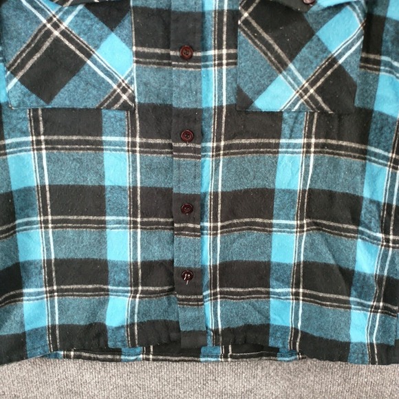 Backpacker Men's Flannel Shirt Multicolor M 15-15.5 Long Sleeve Plaid Acrylic - Picture 8 of 11